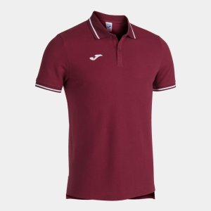 JOMA CONFORT II SHORT SLEEVE POLO BURGUNDY