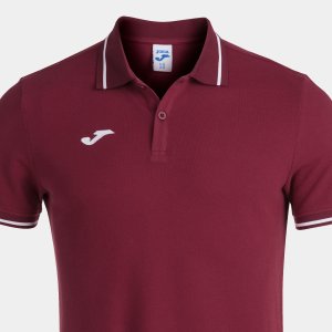 JOMA CONFORT II SHORT SLEEVE POLO BURGUNDY
