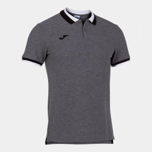JOMA CONFORT II SHORT SLEEVE POLO MELANGE GREY