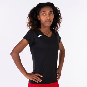 JOMA RECORD II SHORT SLEEVE T-SHIRT BLACK