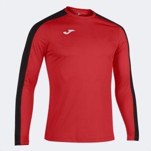 JOMA ACADEMY LONG SLEEVE T-SHIRT RED BLACK