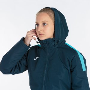JOMA TRIVOR ANORAK NAVY FLUOR TURQUOISE