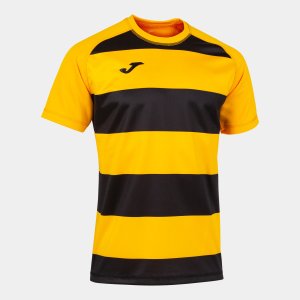 JOMA PRORUGBY II SHORT SLEEVE T-SHIRT AMBER BLACK