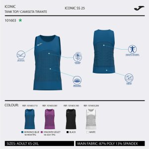 JOMA MARATHON TANK TOP WHITE