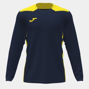 JOMA CHAMPIONSHIP VI LONG SLEEVE T-SHIRT NAVY FLUOR YELLOW