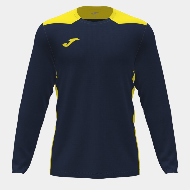JOMA CHAMPIONSHIP VI LONG SLEEVE T-SHIRT NAVY FLUOR YELLOW