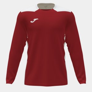 JOMA CHAMPIONSHIP VI LONG SLEEVE T-SHIRT RED WHITE