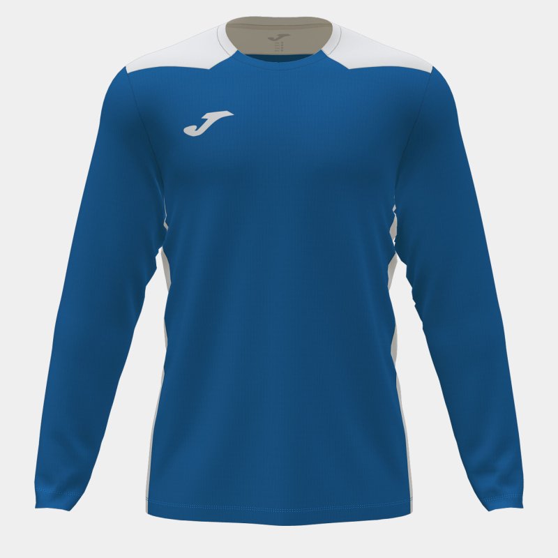 JOMA CHAMPIONSHIP VI LONG SLEEVE T-SHIRT ROYAL WHITE