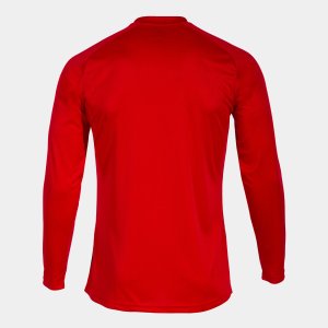 JOMA PISA II LONG SLEEVE T-SHIRT RED BLACK