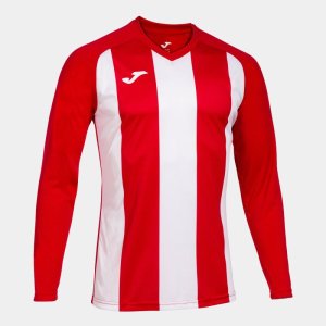 JOMA PISA II LONG SLEEVE T-SHIRT RED WHITE