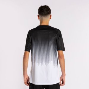 JOMA TIGER IV SHORT SLEEVE T-SHIRT WHITE BLACK