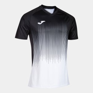JOMA TIGER IV SHORT SLEEVE T-SHIRT WHITE BLACK
