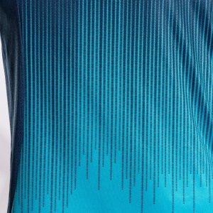 JOMA TIGER IV SHORT SLEEVE T-SHIRT FLUOR TURQUOISE-NAVY