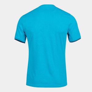 JOMA TOLETUM IV SHORT SLEEVE T-SHIRT FLUOR TURQUOISE-NAVY