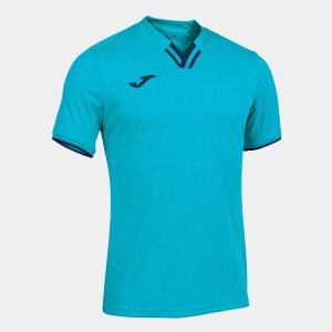 JOMA TOLETUM IV SHORT SLEEVE T-SHIRT FLUOR TURQUOISE-NAVY