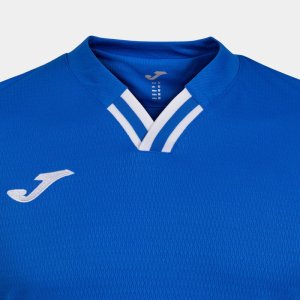 JOMA TOLETUM IV SHORT SLEEVE T-SHIRT ROYAL WHITE
