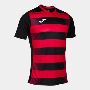 JOMA EUROPA V SHORT SLEEVE T-SHIRT BLACK RED