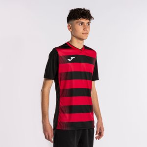 JOMA EUROPA V SHORT SLEEVE T-SHIRT BLACK RED