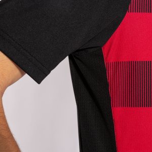 JOMA EUROPA V SHORT SLEEVE T-SHIRT BLACK RED