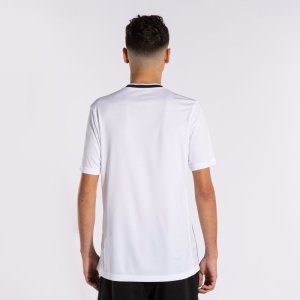 JOMA EUROPA V SHORT SLEEVE T-SHIRT WHITE BLACK