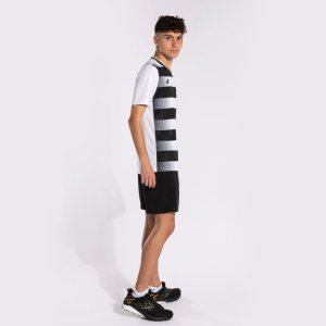 JOMA EUROPA V SHORT SLEEVE T-SHIRT WHITE BLACK