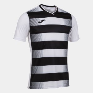 JOMA EUROPA V SHORT SLEEVE T-SHIRT WHITE BLACK