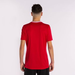 JOMA EUROPA V SHORT SLEEVE T-SHIRT RED WHITE