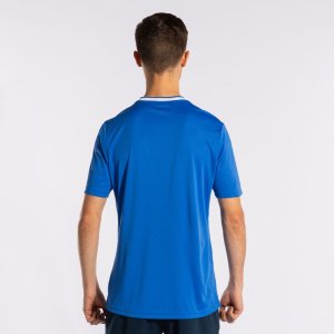 JOMA EUROPA V SHORT SLEEVE T-SHIRT ROYAL WHITE