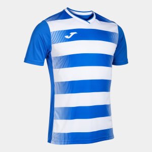 JOMA EUROPA V SHORT SLEEVE T-SHIRT ROYAL WHITE