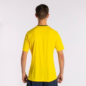 JOMA EUROPA V SHORT SLEEVE T-SHIRT YELLOW NAVY