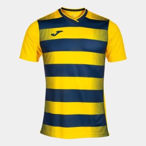 JOMA EUROPA V SHORT SLEEVE T-SHIRT YELLOW NAVY