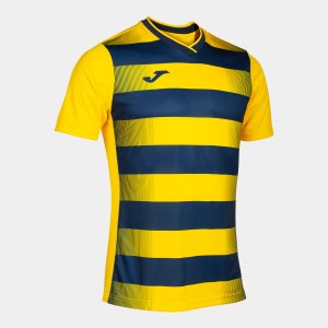 JOMA EUROPA V SHORT SLEEVE T-SHIRT YELLOW NAVY