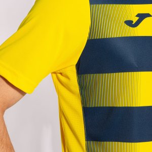 JOMA EUROPA V SHORT SLEEVE T-SHIRT YELLOW NAVY