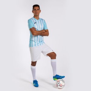 JOMA INTER II SHORT SLEEVE T-SHIRT SKY BLUE WHITE