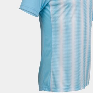 JOMA INTER II SHORT SLEEVE T-SHIRT SKY BLUE WHITE