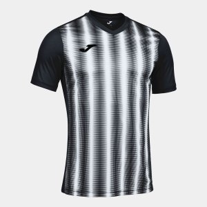 JOMA INTER II SHORT SLEEVE T-SHIRT BLACK WHITE