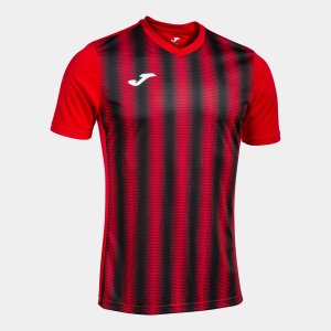 JOMA INTER II SHORT SLEEVE T-SHIRT RED BLACK