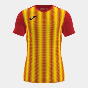 JOMA INTER II SHORT SLEEVE T-SHIRT RED YELLOW
