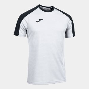 JOMA ECO CHAMPIONSHIP SHORT SLEEVE T-SHIRT WHITE BLACK