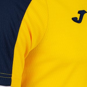 JOMA ECO CHAMPIONSHIP SHORT SLEEVE T-SHIRT YELLOW NAVY