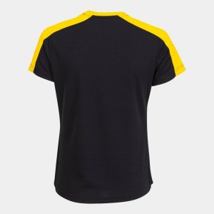 JOMA ECO CHAMPIONSHIP SHORT SLEEVE T-SHIRT BLACK YELLOW