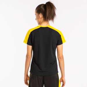JOMA ECO CHAMPIONSHIP SHORT SLEEVE T-SHIRT BLACK YELLOW