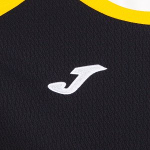 JOMA ECO CHAMPIONSHIP SHORT SLEEVE T-SHIRT BLACK YELLOW