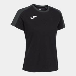 JOMA ECO CHAMPIONSHIP SHORT SLEEVE T-SHIRT BLACK ANTHRACITE