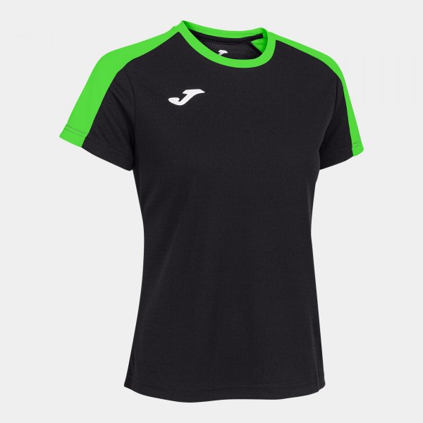 JOMA ECO CHAMPIONSHIP SHORT SLEEVE T-SHIRT BLACK FLUOR GREEN
