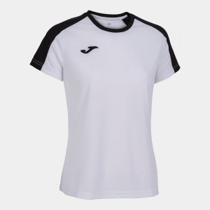 JOMA ECO CHAMPIONSHIP SHORT SLEEVE T-SHIRT WHITE BLACK