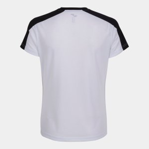 JOMA ECO CHAMPIONSHIP SHORT SLEEVE T-SHIRT WHITE BLACK