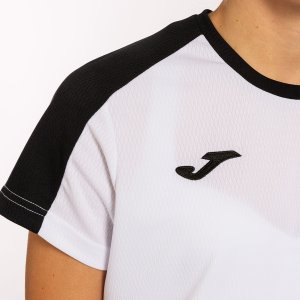 JOMA ECO CHAMPIONSHIP SHORT SLEEVE T-SHIRT WHITE BLACK