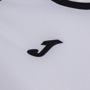 JOMA ECO CHAMPIONSHIP SHORT SLEEVE T-SHIRT WHITE BLACK