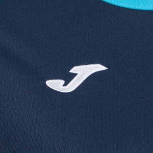 JOMA ECO CHAMPIONSHIP SHORT SLEEVE T-SHIRT NAVY FLUOR TURQUOISE